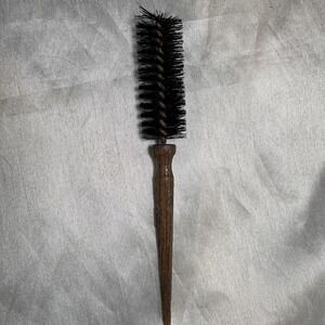 Vintage 1970s Goody‎ Round Styling Brush Faux Wood Handle